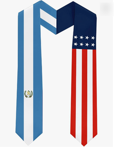 Écharpe de graduation de <span class=keywords><strong>première</strong></span> génération avec drapeau national du Guatemala, classe de 2026, écharpe de graduation, écharpes d'honneur pour les diplômés - Product Image 5