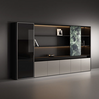 Meubles de direction commerciaux, bureau moderne pour le patron, table de PDG, bureau de directeur, mobilier de bureau de luxe