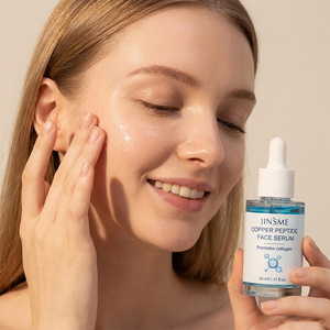 Suero Facial Vegano con Péptidos de Cobre GHK-Cu 30ml Reafirmante Iluminador Reductor de Hinchazón Hidratante Nutritivo Marca Privada - Product Image 2