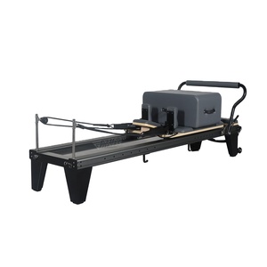 Reformer de Pilates de Aluminio Negro, Portátil, con Estructura de Aleación, para Gimnasio en Casa, Estudio, Fitness, Yoga y Ejercicio, Suministros de Pilates - Product Image 1