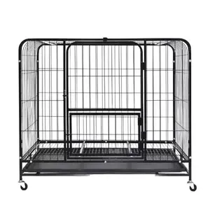 Trasportino per Cani in Metallo con Ruote Rimovibili e 3 Porte, Gabbia Robusta di Alta Qualità per Cani di Taglia Media e Grande - Product Image 3