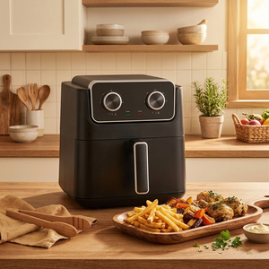 Friteuse à air chaud électrique grande capacité 6L sans huile avec double bouton mécanique pour une cuisson saine – Appareil de cuisine - Product Image 5