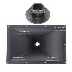 Bocina activa profesional de 375*255*215 mm y 1 pulgada para altavoces pasivos de 12 y 15 pulgadas, bocina de guía de ondas para altavoces de exterior. - Product Image 1