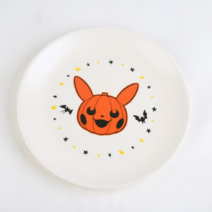 Plato de melamina con diseño de calabaza de Halloween, redondo de 80 mm, para fiestas infantiles. - Product Image 2
