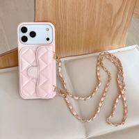 ZL008 Sac bandoulière de luxe tendance pour téléphone et portefeuille, compatible iPhone 17 Pro Max 16 14 15 Plus