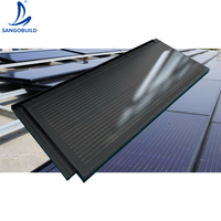 Tuiles solaires photovoltaïques monocristallines en silicium PERC à double vitrage 87W, panneaux solaires BIPV de haute qualité, efficacité 18,4%