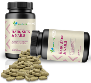 Advanced <strong>Hair</strong> <strong>Skin</strong> <strong>Nails</strong> <strong>Vitamins</strong> With Biotin &amp; Keratin for Healthy <strong>Hair</strong> Growth &amp; Strength - Product Image 1