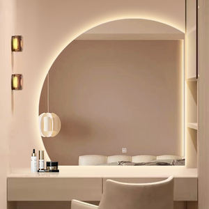 <span class=keywords><strong>Miroir</strong></span> de salle de bain <span class=keywords><strong>LED</strong></span> rétroéclairé demi-lune personnalisé, design moderne, avec anti-buée intégré pour <span class=keywords><strong>miroir</strong></span> de salle de bain <span class=keywords><strong>LED</strong></span> - Product Image 2