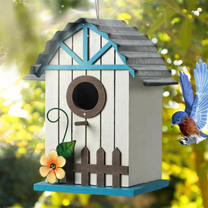 การออกแบบกันลมสำหรับสัตว์ขนาดเล็กใช้กลางแจ้งบ้าน<span class=keywords><strong>สวนผึ้ง</strong></span>สีและขนาดแบบแขวนทำจากไม้ - Product Image 1