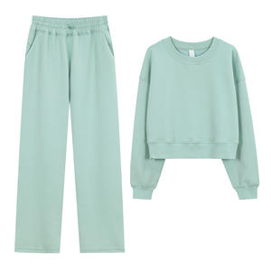 Completo Sportivo Casual da Donna per Fitness e Yoga, <span class=keywords><strong>Felpa</strong></span> a <span class=keywords><strong>Maniche</strong></span> Lunghe e Top in Tessuto Traspirante - Product Image 4