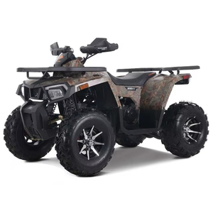 Premium 169cc ATV Automatic CVT Quad Bike with Reverse LED Lights Hydraulic <b>Disc</b> Brakes and Adjustable Suspension - Product Image 1