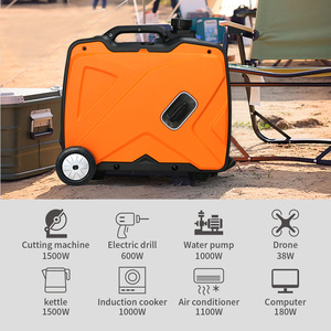 Portable 3000W <b>Gasoline</b> <b>Generator</b> 3kVA Single Phase 50Hz 4-stroke Engine Electrical Starting System DL3100i 3KW Nverter Generato - Product Image 5
