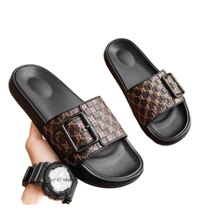 Sandalias Casuales Unisex de Diseño Color Café, Punta Abierta, Antideslizantes, Ligeras, para Exteriores y Hogar, Venta Directa de Fábrica - Product Image 2