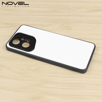 Coques de téléphone portable vierges en TPU 2D pour sublimation Oppo A97 5G - Antichoc, étanches, anti-rayures, design personnalisé, ajustement parfait à 100 %, noir