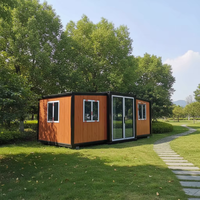 Maison préfabriquée extensible en conteneur, villa en structure légère en acier, bâtiment modulaire, maison conteneur mobile