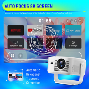 โปรเจคเตอร์ขายดี 8K 1080P JUNUO ได้รับการรับรองจาก Google Netflix ความสว่าง 800Ansi ลูเมนส์ รุ่น HY450Max แหล่งกำเนิดแสงทรงพลังจากโรงงาน สำหรับโฮมเธียเตอร์ - Product Image 6