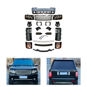 2013- Kit de carrocería trasero para modificación y mejora de coches, con rejilla de parachoques delantero, panel de luces, luces antiniebla con recortes y montaje atornillado para - Product Image 1