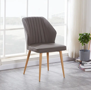 Sillas de comedor modernas de mediados de siglo pata de metal de pintura negra simple para sillas de comedor - Product Image 4