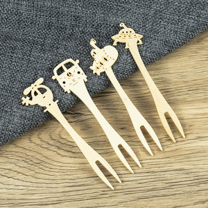 Mini Brochetas Desechables de Bambú para Frutas <span class=keywords><strong>con</strong></span> Lindos Diseños de Animales, Opción de Logotipo Personalizado, para Uso en Barbacoas al Aire Libre - Product Image 1