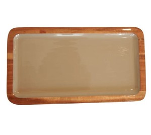 Plateau de présentation pour la décoration de la maison, plateau en bois d'acacia naturel, plateau en bois alimentaire, plateau de service écologique et durable - Product Image 4