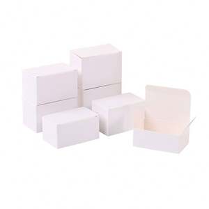 Boîte cadeau de luxe en carton blanc finition brillante/mate avec logo personnalisé estampé à chaud pour faux cils, laminage mat et gaufrage - Product Image 6