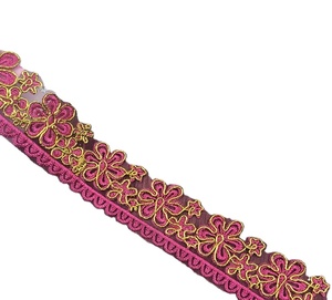 10Yard Pita Bordir Polos Ramah Lingkungan 100% Poliester, Bahan Kerajinan Tangan Jahit DIY untuk Pakaian - Product Image 5