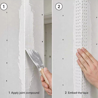 Bande de coin en PVC perforé blanc flexible pour protection d'angle de cloison sèche en plâtre – Fournitures de construction