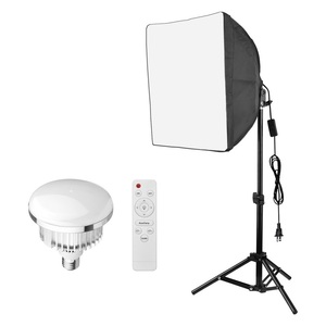 Nhỏ gọn nhiếp ảnh Ánh sáng Kit <span class=keywords><strong>Softbox</strong></span> chiếu sáng Set với 45W 3200K-5600K bi-nhiệt độ màu LED ánh sáng * 1 + <span class=keywords><strong>40</strong></span>*<span class=keywords><strong>40cm</strong></span> <span class=keywords><strong>softbox</strong></span> - Product Image 1