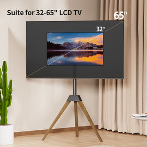 Nouvelle Arrivée <span class=keywords><strong>Support</strong></span> <span class=keywords><strong>TV</strong></span> sur <span class=keywords><strong>Pied</strong></span> en Acier et Bois <span class=keywords><strong>Pivotant</strong></span> Réglable en Hauteur Design Chevalet Mobile 32-65" LCD <span class=keywords><strong>TV</strong></span> Capacité de Charge 45kg VESA - Product Image 3