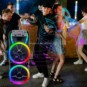 DR-1506 Nuevo Altavoz Portátil para Fiestas con Luces LED, Micrófono Inalámbrico, <span class=keywords><strong>Karaoke</strong></span>, Altavoces Grandes para Exteriores - Product Image 3