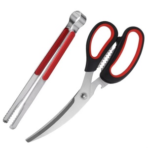 Ciseaux et pinces ergonomiques multifonctionnels en acier inoxydable pour barbecue, outils de cuisine - Product Image 1