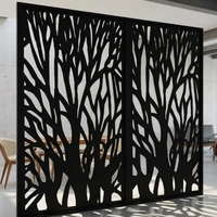 Panneau de séparation autoportant en aluminium découpé au laser pour jardin extérieur, clôture de villa, motif personnalisé