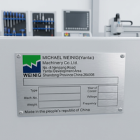 Plaque signalétique personnalisée pour machine avec impression sérigraphique en aluminium anodisé, longue durée de vie pour les machines