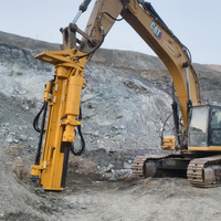 Machine de fendage de roche intégrée polyvalente : Perceuse et fendeur hydraulique pour le forage de roche, le fendage du béton et les travaux de démolition