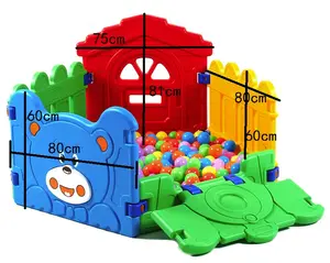 2024 popular sale durable Multi Color plastic kids' playpens ball pool for children with gate