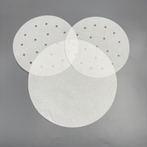 Round <b>Air</b> <b>Fryer</b> Steaming Paper Sheet Heat Resistant Silicone Parchment Paper <b>for</b> Grilling Freezing Food Wrapping - Product Image 4