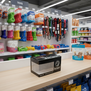 Custom stampato 350gsm scatola di imballaggio in carta patinata per occhiali e vestiti per cani trasparente in <span class=keywords><strong>PVC</strong></span> finestra per la presentazione personalizzata - Product Image 5