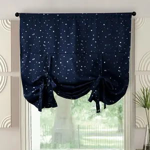 Cortinas cortas con estampado De estrellas, Para Cocina, venta al por mayor