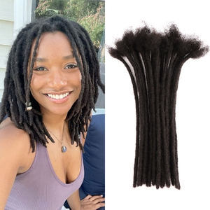 <span class=keywords><strong>Extensions</strong></span> de <span class=keywords><strong>dreadlocks</strong></span> <span class=keywords><strong>naturelles</strong></span> les plus populaires de 4 à 24 pouces, 100 % cheveux humains, faites à la main, <span class=keywords><strong>extensions</strong></span> de locs afro crépues en cheveux humains - Product Image 1