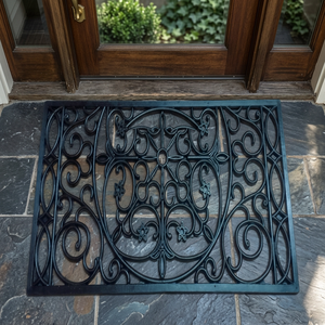 Rubber Door <b>Mat</b> 45x75cm Thin Non <b>Slip</b> Anti-Bacteria Stain Resistant Outdoor Entrance Classic Custom Design Decorative Washable - Product Image 2