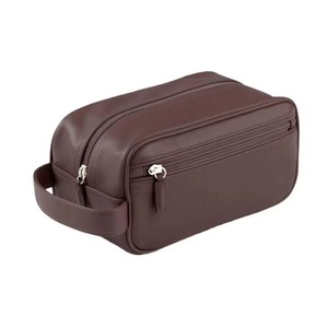 BSCI Factory Stylish Leather Dopp Kit Leather <b>Toiletry</b> <b>Bag</b> <b>for</b> <b>Men</b> - Product Image 2