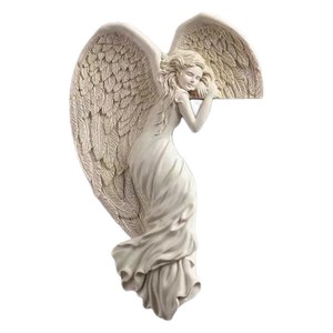 Decoración de Marco de Puerta con Figura de Ángel, Adorno de Resina para Montar en la Pared, Decoración del Hogar, Estilo Nórdico, Escultura - Product Image 5