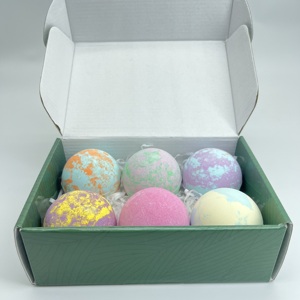 Peignoir 9 pièces personnalisé pour enfants, bombe <span class=keywords><strong>de</strong></span> bain naturelle, organique Vegan, paquet <span class=keywords><strong>de</strong></span> 6, balles <span class=keywords><strong>de</strong></span> bain, Surprise, avec jouets à l'intérieur - Product Image 2