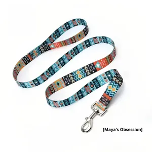 <span class=keywords><strong>Collar</strong></span> para Mascotas de Poliéster con Transferencia de Calor, Superventas Transfronterizo, Universal para Perros y Gatos con Hebilla Semi-Metálica - Product Image 5