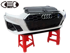 TUZHIHAO 2021-2024 per <span class=keywords><strong>Audi</strong></span> <span class=keywords><strong>A5</strong></span> S5 frontale del paraurti anteriore griglia ventola del radiatore Kit corpo condensatore gruppo paraurti anteriore - Product Image 2