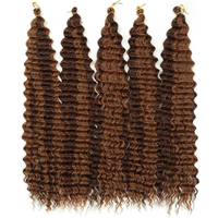 Tresses au crochet Deep Wave Twists, synthétiques, bouclées, douces, style bohème Water Wave pour femmes