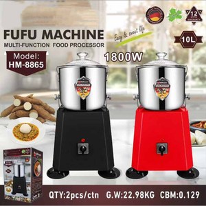 Mesin Fufu XEOLEO 10L Kapasitas Besar, Mixer Blender Pengolah Makanan Komersial dan Rumah Tangga Berkinerja Tinggi - Product Image 2