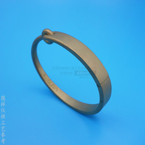 Custom Metal <b>Bangle</b> Bracelet <b>Copper</b> Alloy Geometric Design Open Top Split Clasp Gift Jewelry - Product Image 4