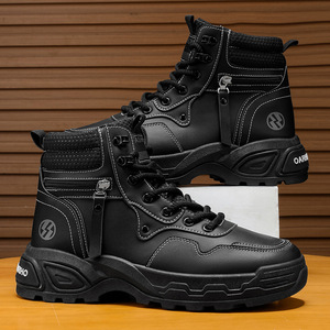 Scarpe da <span class=keywords><strong>Uomo</strong></span> Best-Seller per Tempo Libero e Montagna, <span class=keywords><strong>Stivali</strong></span> da Lavoro Antiscivolo con Tomaia in Pelle, Impermeabili e Suole Spesse, <span class=keywords><strong>Stivali</strong></span> <span class=keywords><strong>Bianchi</strong></span> - Product Image 5
