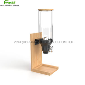 Distributeur de tubes en plastique de qualité alimentaire à tuyau unique en bois de bouleau distributeur de poudre croquettes - Product Image 2